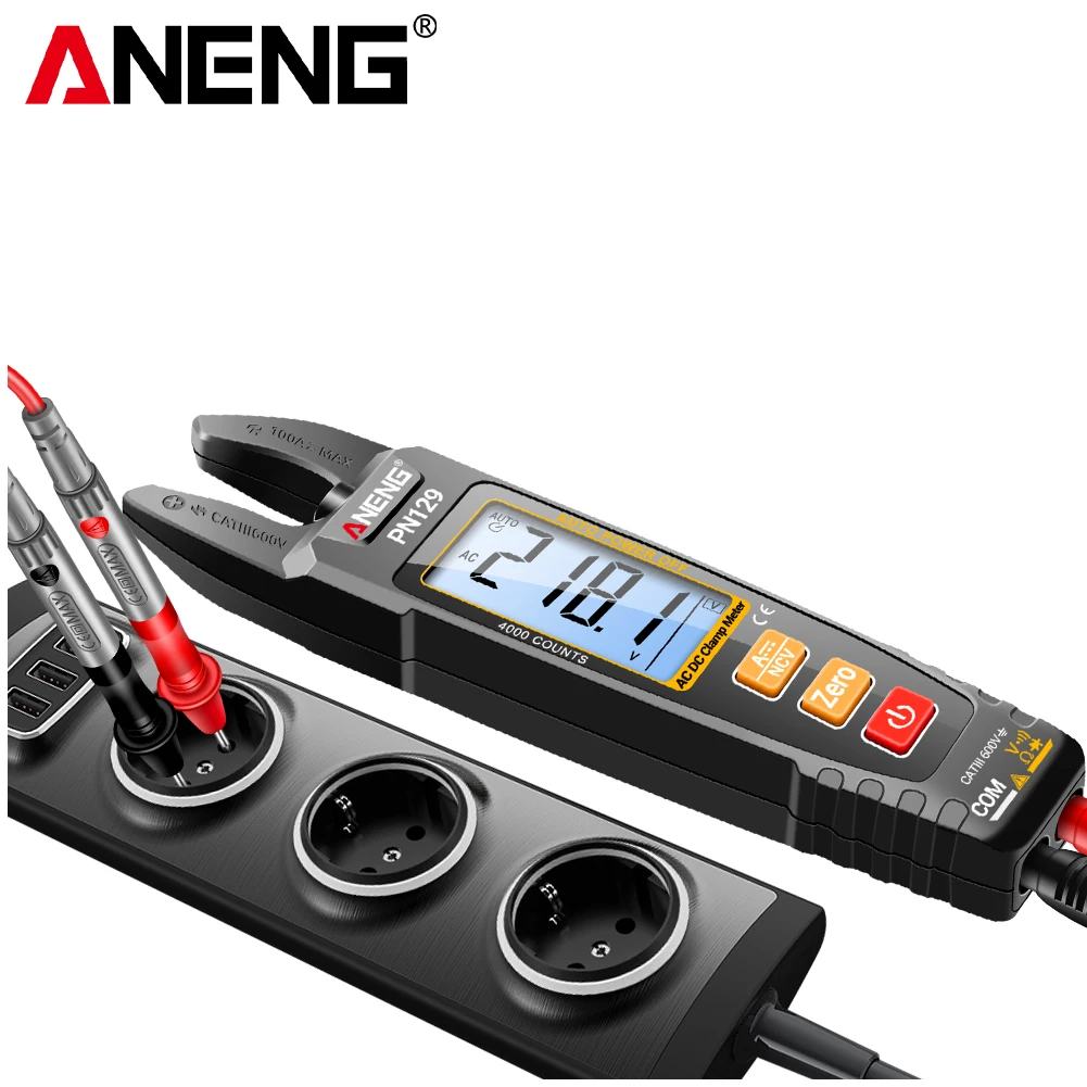 Stroomtang 4000 Telt U-vormige Slimme Multimeter AC/DC 600 V Spanning Stroom Weerstand NCV Test Tools