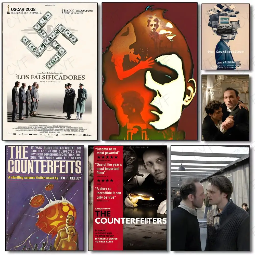 T-The C-Counterfeiters Filmplakat, Poster, Gemälde, Wandkunst, Wandbild für Wohnzimmer, Heimdekoration und Geschenke