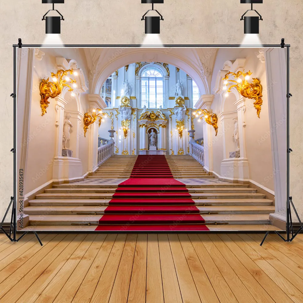 Auditorium European Style Church Photography Backdrop Props Architecture Zagreb Cathedral Photo Studio Background JT-20