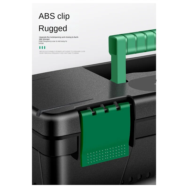 Boîte à outils AAAC-10 pouces, boîte de rangement d'outils en plastique avec poignée pour la réparation de menuiserie et d'électricien, boîte de rangement d'outils Portable