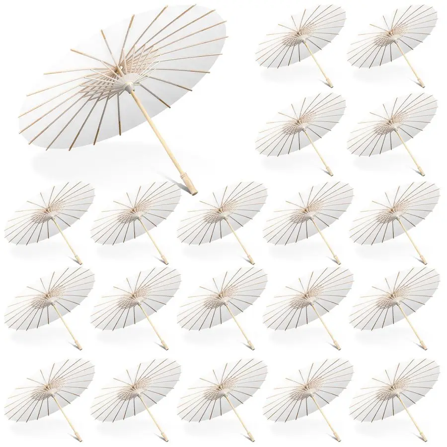 

Pcs Paper Umbrella 23.6 Paper Parasol DIY Decorative Gift for Wedding Chinese Umbrella for Guest Photograph Prop