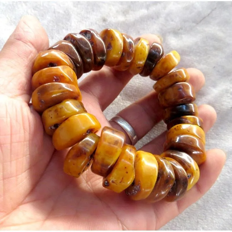 Amber Old Beeswax Bracelet National Wind Joker Bracelet