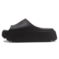 Yeni yaz kadın kaymaz platformu terlik UNISEX Peep Toe açık rahat ayakkabılar kadın düz alt rahat plaj terliği