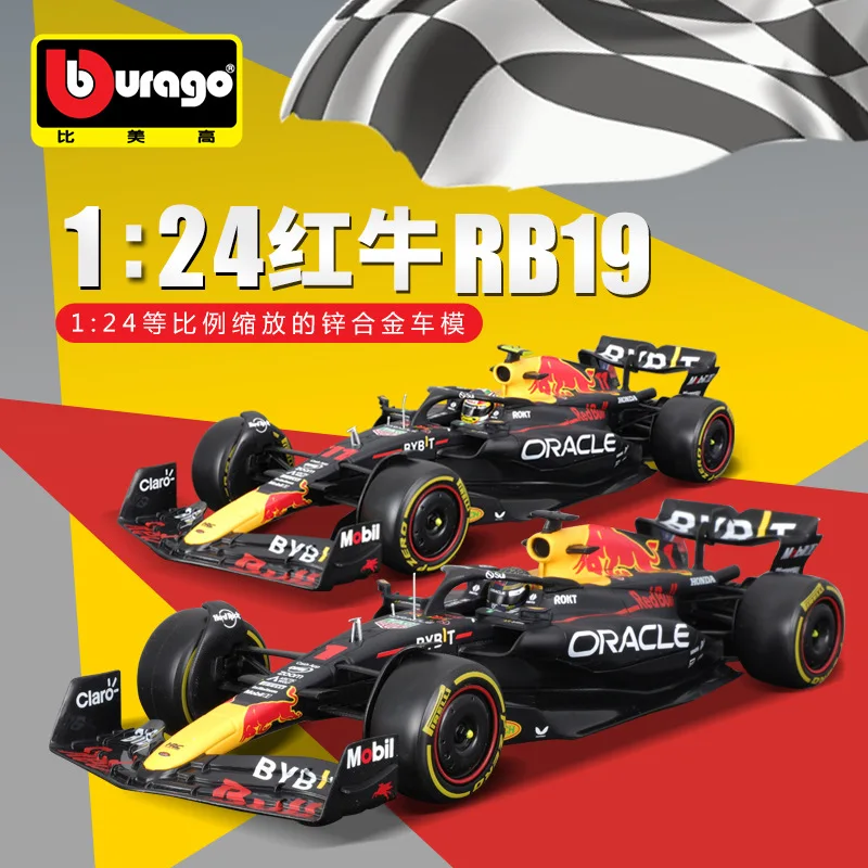 

Bburago 1:24 RedBull RB19 Alloy Car F1 Model 2023 Season Racing Winner #1 Verstappen Die Cast Vehicles Toys Diecast Voiture Gift