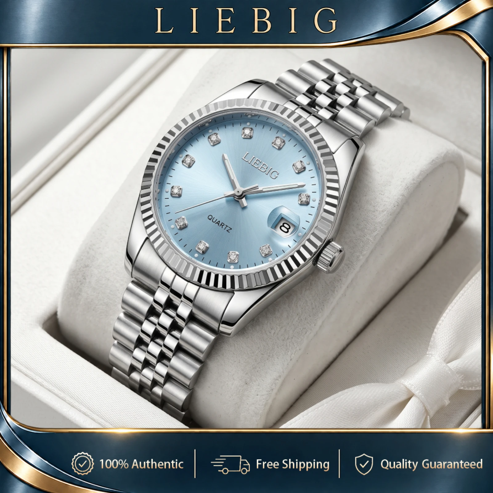 LIEBIG L1080 Ladies Luxury Quartz Watches 30M Waterproof Women Fashion Wristwatch Female Casual Clock For Daily Business Party