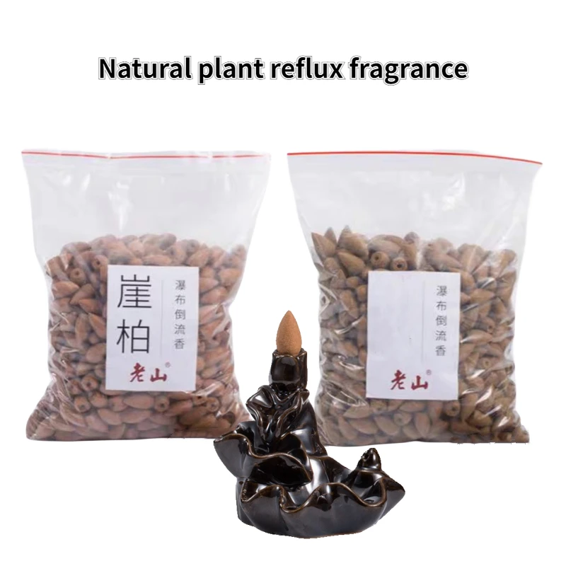 1000g Natural Plant Reflux Fragrance Home Indoor/Temple Buddhist Hall Purification Soothing/Zen Meditation Cone Incense Granules