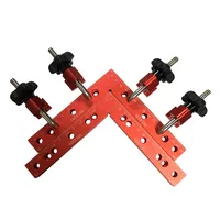 Woodworking Tool 90 Degrees L-Shaped Auxiliary Fixture Splicing Board Positioning Panel Fixed Clip Carpenter's Square Ruler 2Pc