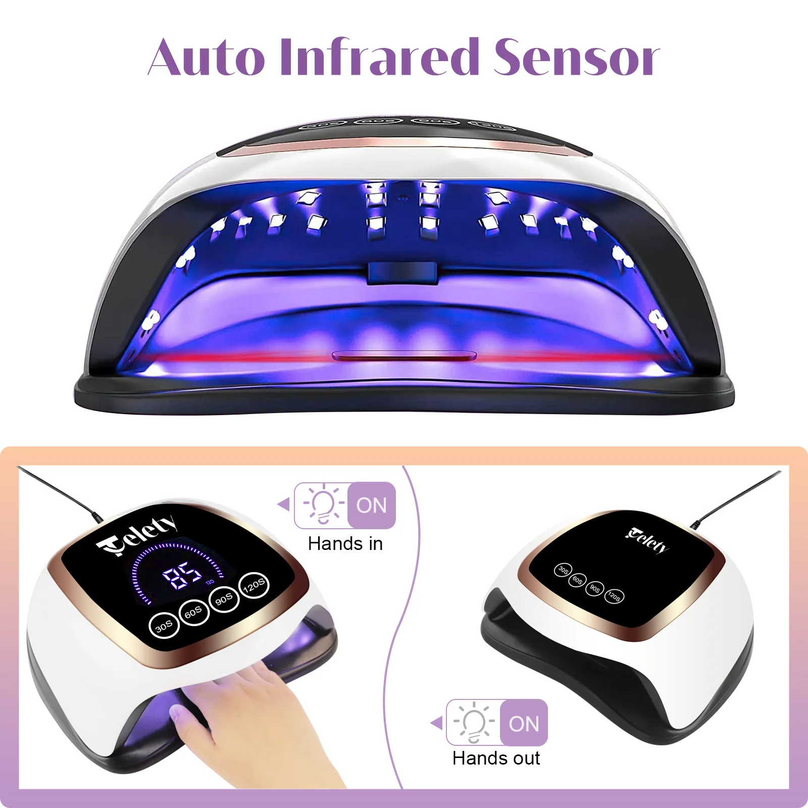 Hot selling nagellamp, sneldrogende nagelmachine, LED-fototherapielamp, UV-nagelbaklamp, UV-lamp