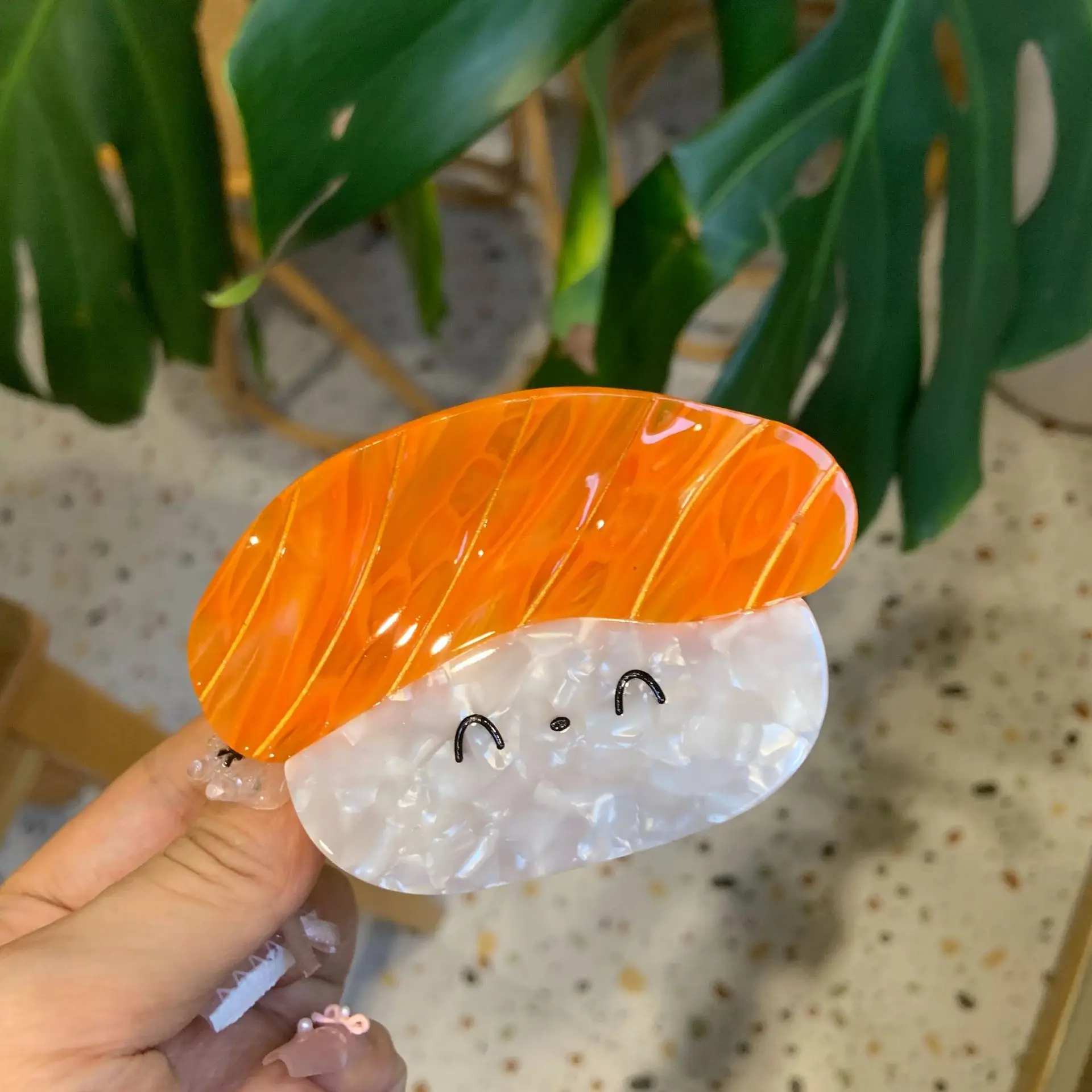 1pc Funny Cute Kawaii Food Octopus Shrimp Rice Ball Sushi Hair Clip For Woman Hair Accessories