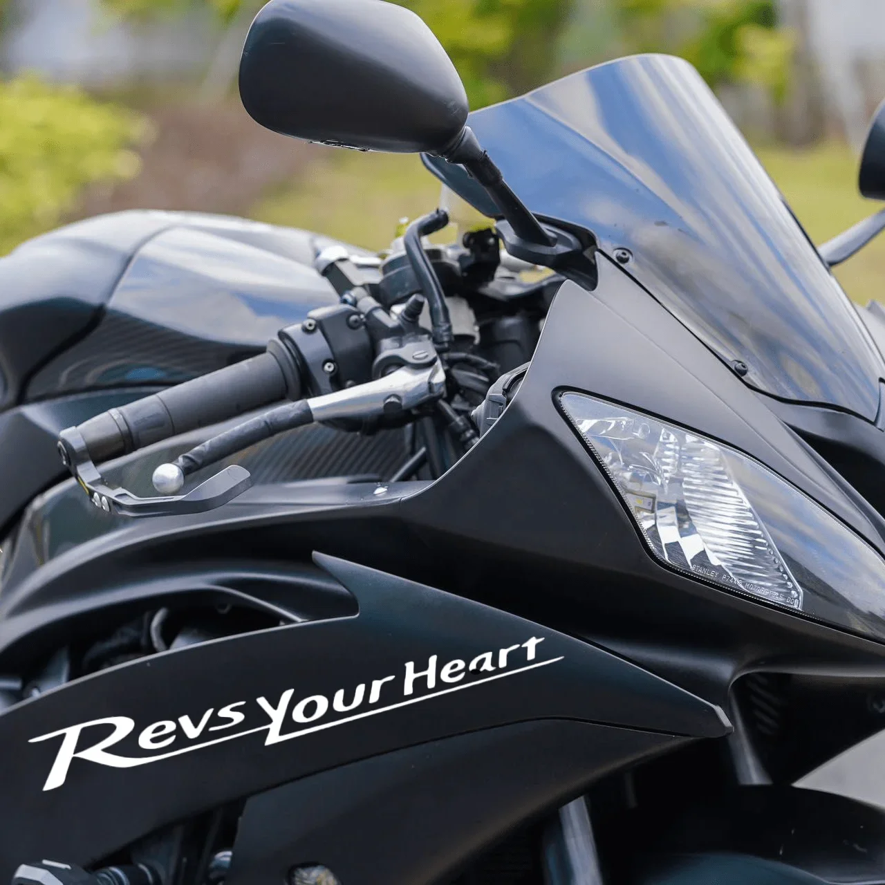 (2Pcs/Set) Ignite Heartbeat Motorcycle Sticker Waterproof Vinyl Decal for Motorbike & Car Body Decor