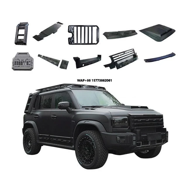 New Design for Jetour T2 Roof Rack Light Front Grill Hood Side Ladder City Hunter Body Kit for Jetour T2 Accessories 2025