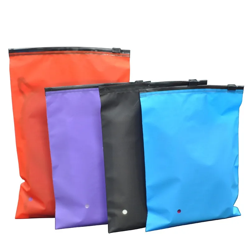 Colorful Clothing Packaging Bags, Zipper Bags, Frosted, Large Size, Clothing Underwear Chain Clip Sealing Bags