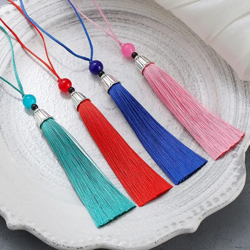 

5/10Pcs 8cm Craft Tassels Handmade Soft Silky Tassels Antiquities Tassels for DIY Crafts Jewelry Making Accessories