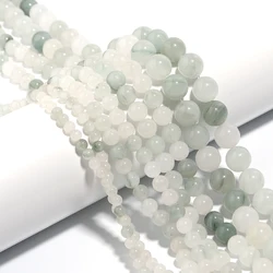 1 Strand Natural Tianshan Jades Stone Beads 4-12mm Round Spacer Loose Bead for Jewelry Making DIY Bracelets Necklace Accessories