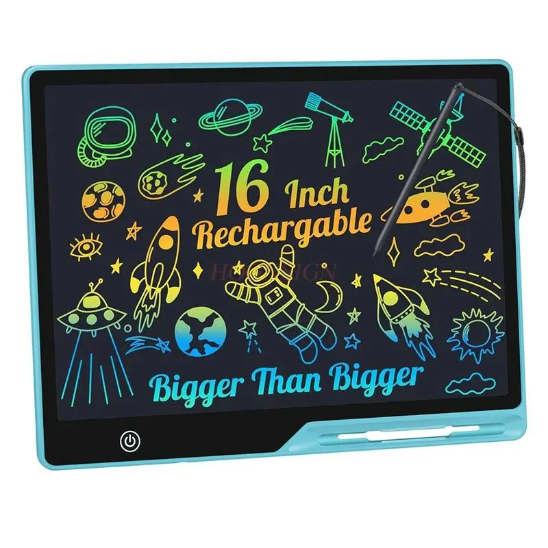 1 buah papan gambar LCD besar, papan tulisan tangan, papan gambar anak-anak, papan gambar elektronik grafiti