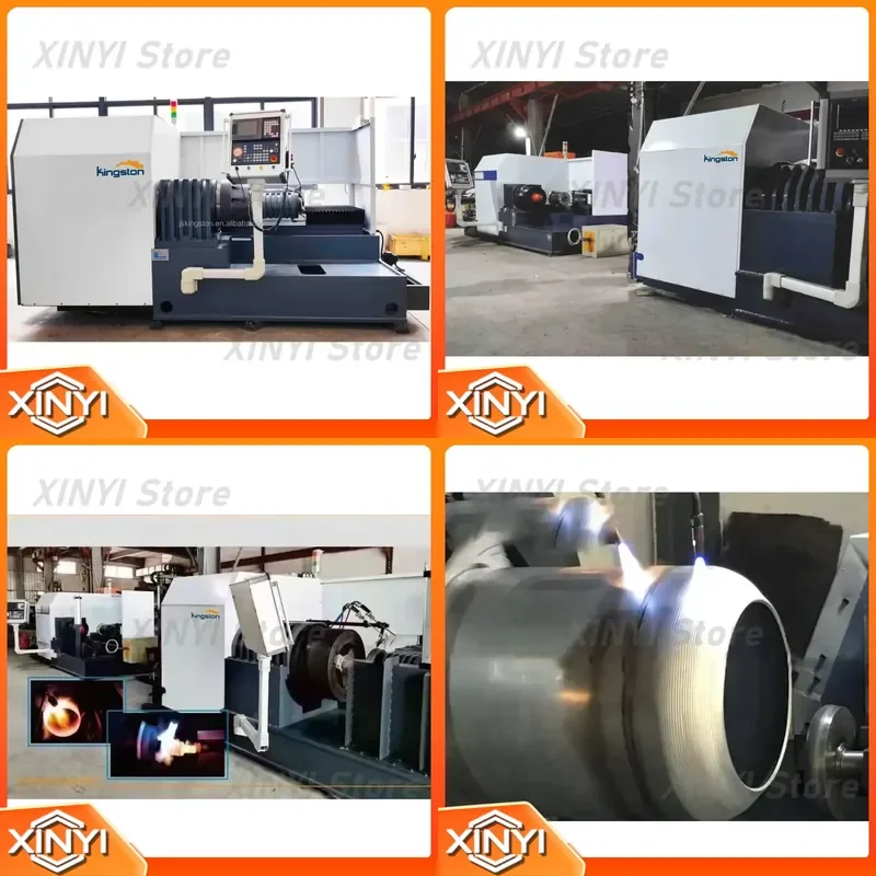 High power metal numerical control neck spinning machine hot gas tank for MS SS industrial equipment