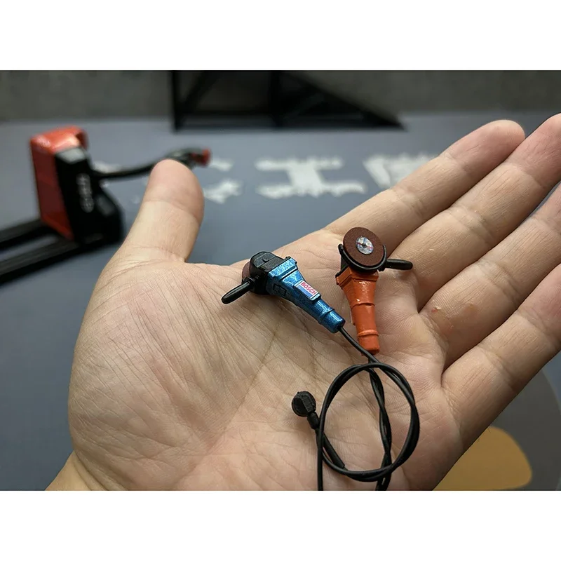 Simulation Mini Tool Angle Grinder Ornament for 1/10 RC Crawler Car Traxxas TRX4 Defender AXIAL SCX10 RC4WD D90 DIY Parts