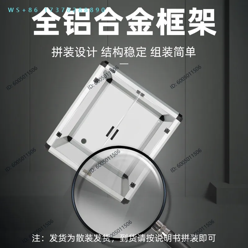 PC transparent engraving machine dust cover, sound insulation and dust-proof waterproof double door aluminum alloy cover