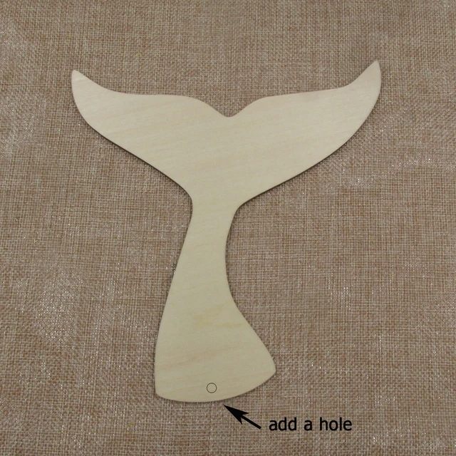 5,1–20,3 cm dick, unlackiert, blanko, Holz, unter dem Meer, Tier-Dophin-Laser, ausgeschnitten, Holzform, Bastelbedarf, Holzhandwerk-Ausschnitt – Detail 22