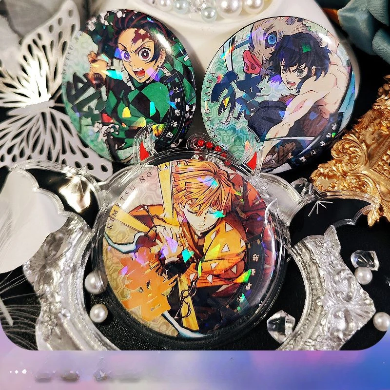 Demon Slayer Tanjiro Kamado Tokitou Muichirou Agatsuma Zenitsu Badge Anime Peripheral Cute Cartoon Goods Kawaii Brooch Gift