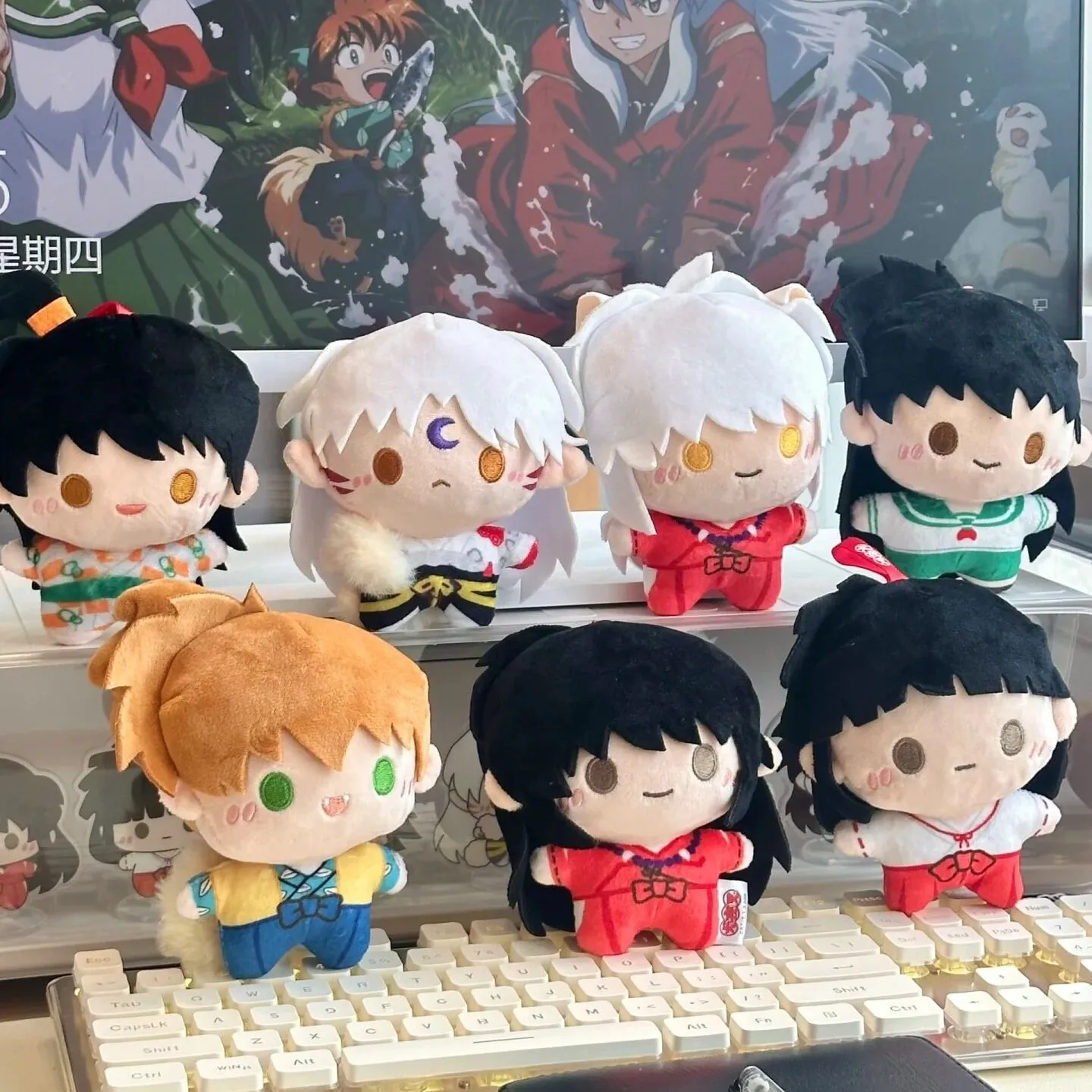 

Оригинальная аниме-фигурка Inuyasha, кавайная кукла Inuyasha Sesshoumaru, милая фигурка, украшение для спальни, детские игрушки на выпускной