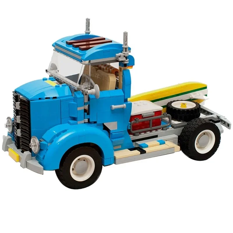 New MOC-9001 Splicing Assembly Building Block Old Truck Model  Adult and Children's Puzzle Education Creative Toy Birthday Gift