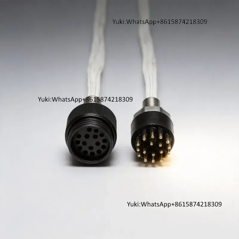 High Current Round Waterproof Connector with Brass Gold Plating