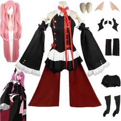 Seraph Of The End Krul Tepes Cosplay Costume Uniform Anime Owari no Seraph Witch Vampire Curl tepes Clothes For Women