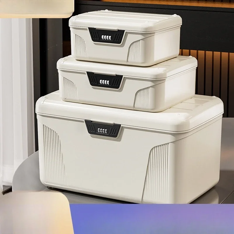 Cassaforte portatile con serratura a combinazione, ideale per passaporti, conservazione di farmaci, oggetti di valore di grandi dimensioni, documenti personali e per organizzare le chiavi dell’auto.