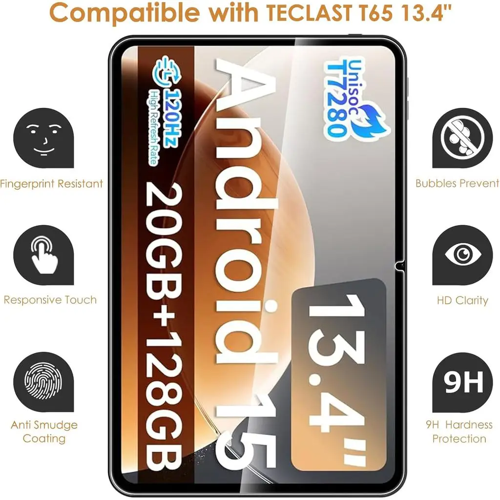 2-Pack Screen Protector Compatible with TECLAST T65 13.4