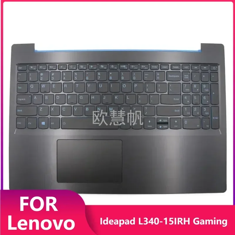 T New Laptop Top Case for Lenovo Ideapad L340-15IRH Gaming Palmrest Upper Case with US Backlit Keyboard 5CB0U42769