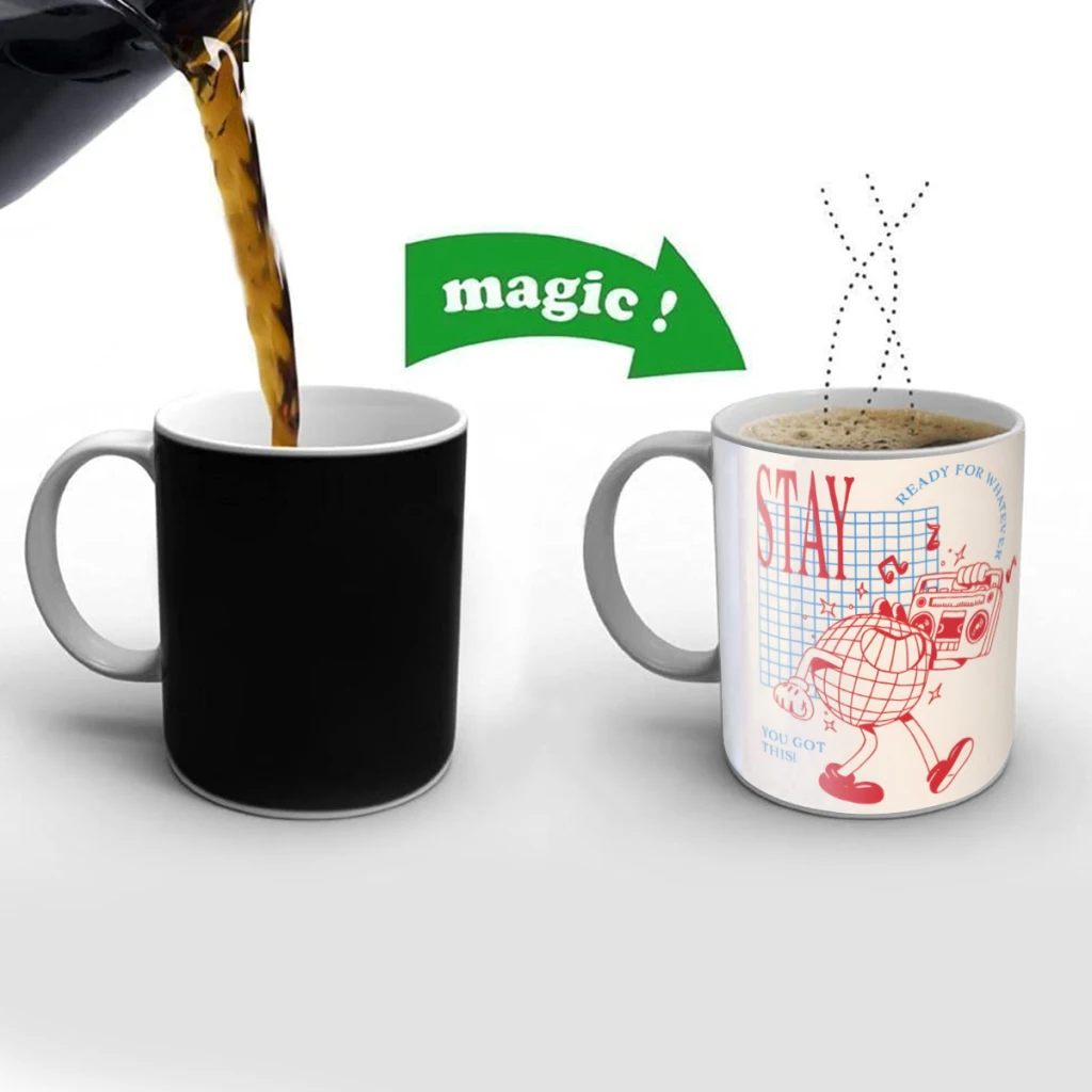 

You Got This Creativity Change Color Chang mug Ceramic mug Hot Coffee Cup Breakfast Cup Mug Friend Gift
