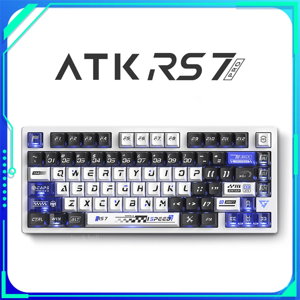 VGN ATK RS7 PRO Magnetic Switch Keyboard Hot Swap Custom Gasket Wired Keyboard  Aluminium Alloy Keyboard PC Gamer Accessories