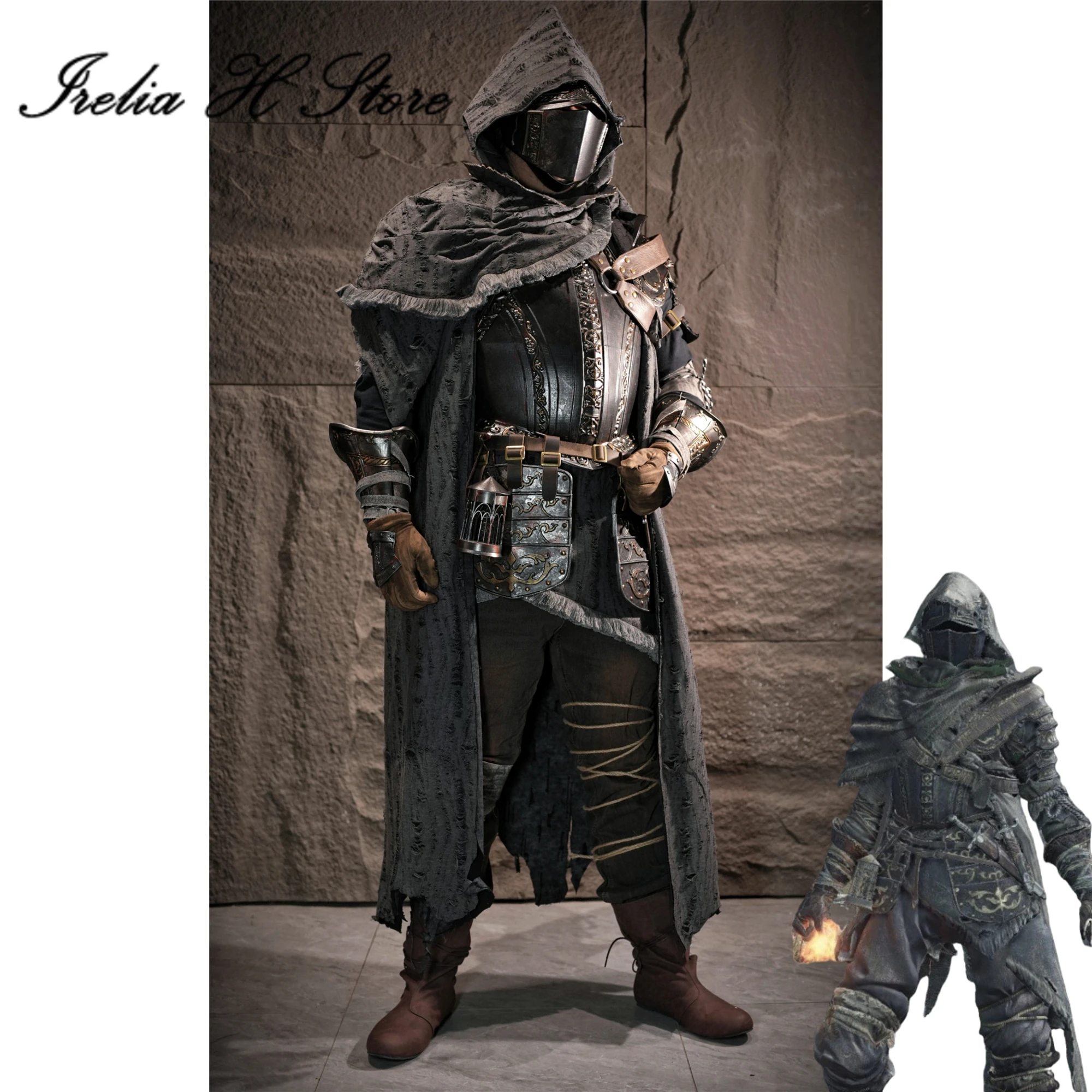 Irelia H Store Dark Souls Death Knight Cosplay Kostüm Mann Komplettset Halloween Kostüme Maßgeschneiderte Größe