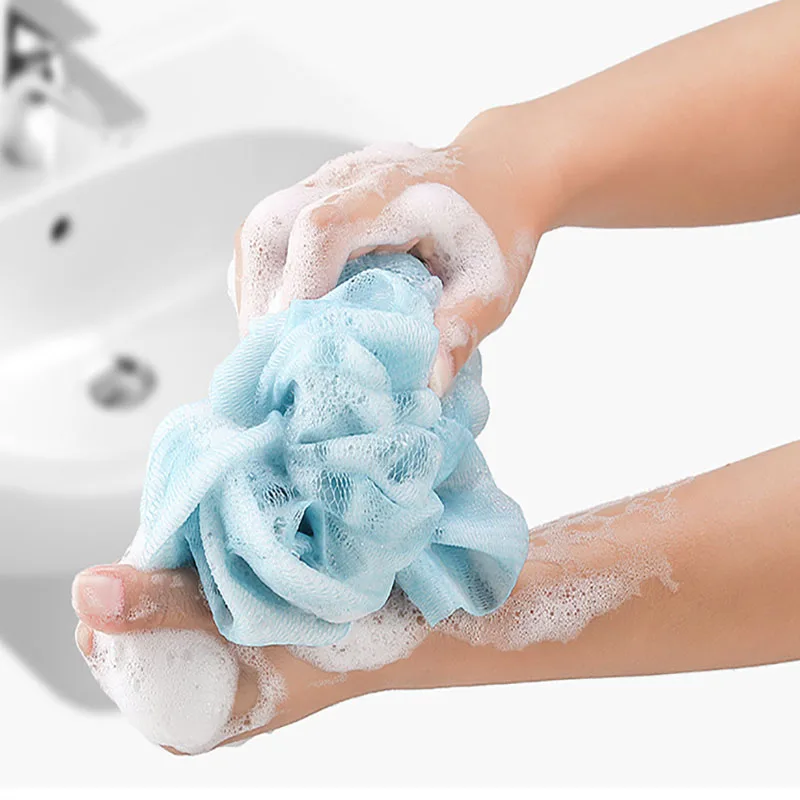 Bath Towel Gloves Bath Flower 3pcs/Set Thickened Stain Removal Combo Set Household Long Strip Back Rubbing Towel