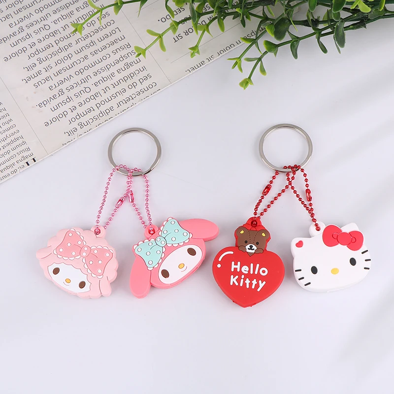 

1set Sanrio Key Protective Caps Set Kawaii My Melody Hello Kitty Cinnamoroll Cartoon Silicone Key Cover Portable Keychain Holder