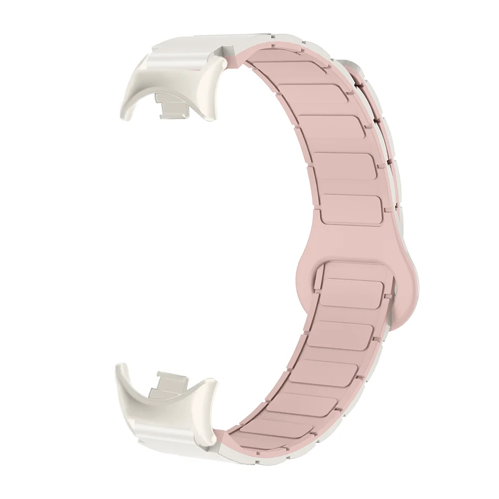 

Magnetic Watch Strap For Xiaomi Band 8/8NFC/9/9NFC Armor Style Quick Release Waterproof Silicone Replacement Smartwatch Band
