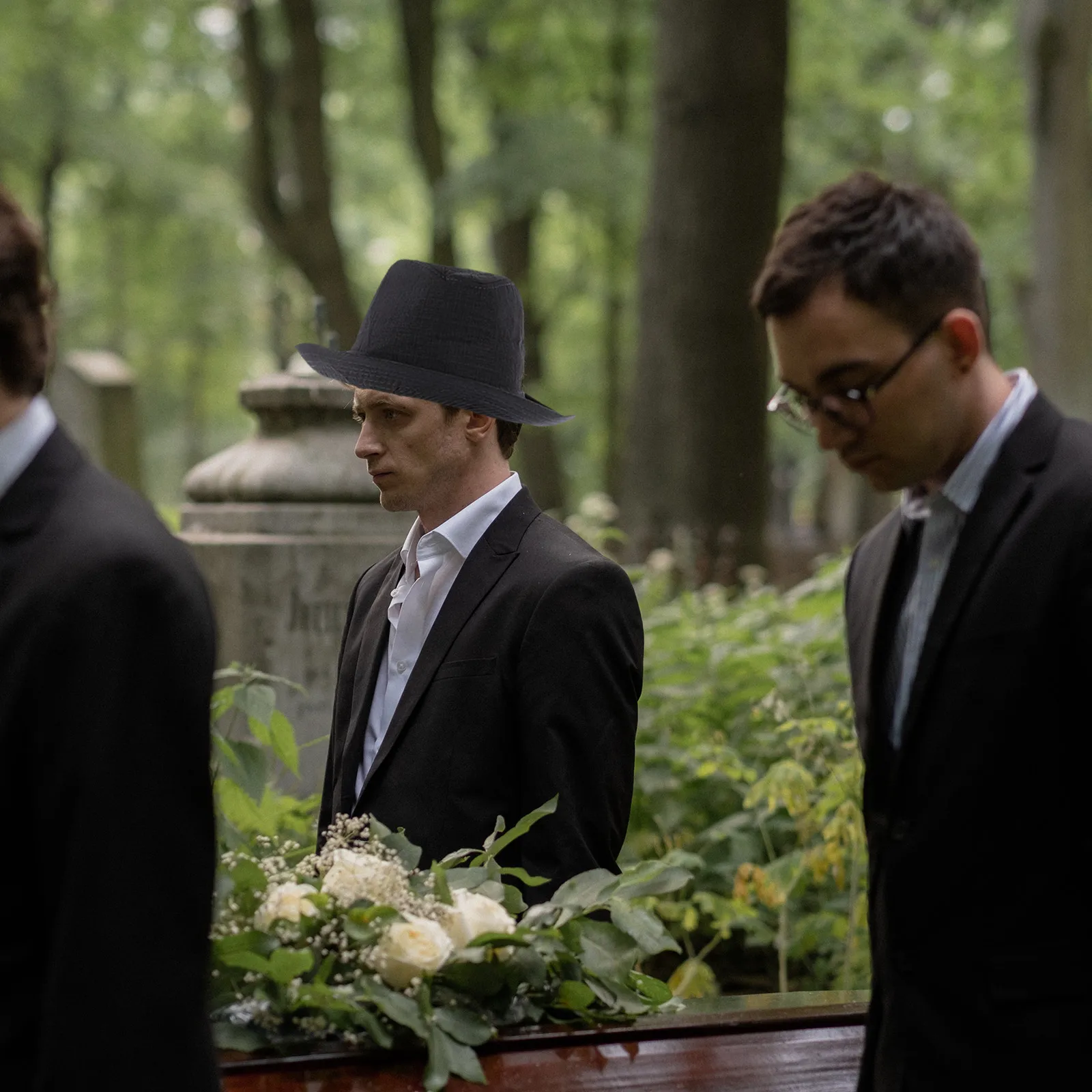 

Funeral Hat for Men Mourning Caps Ceremony Durable Cloth Material Graveyard Activity Simple Design
