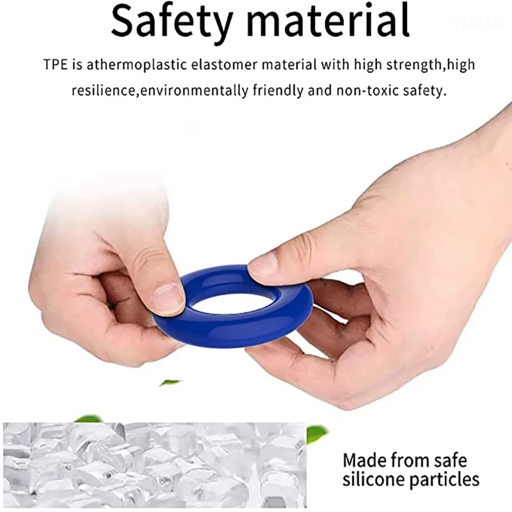 3Pcs Silicone Cock Ring Male Delay Ejaculation Penis Ring Sex Toys For Men Dick Enlargement Adult Supplies Stronger Erection 18 - view 3