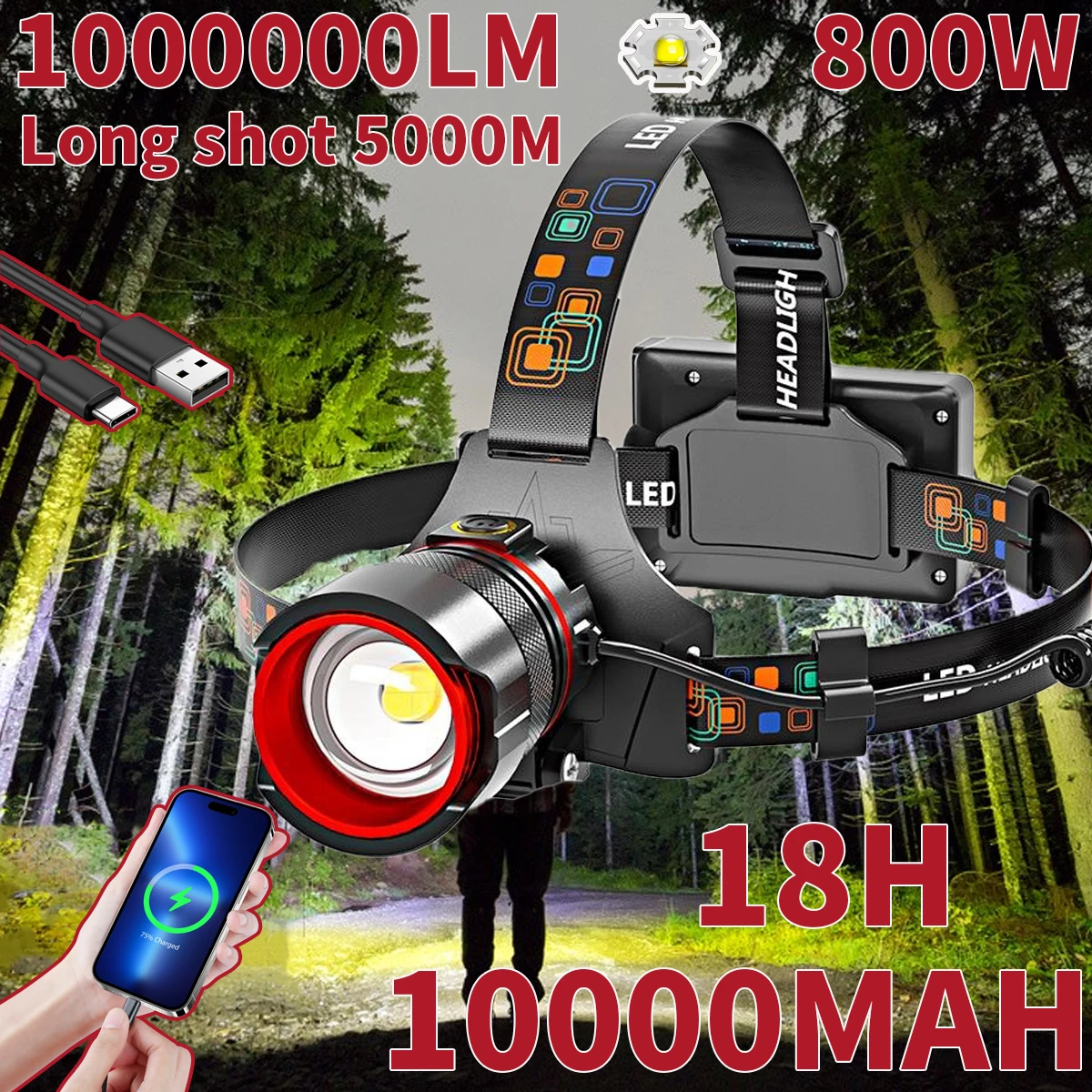 Rechargeable 100000…