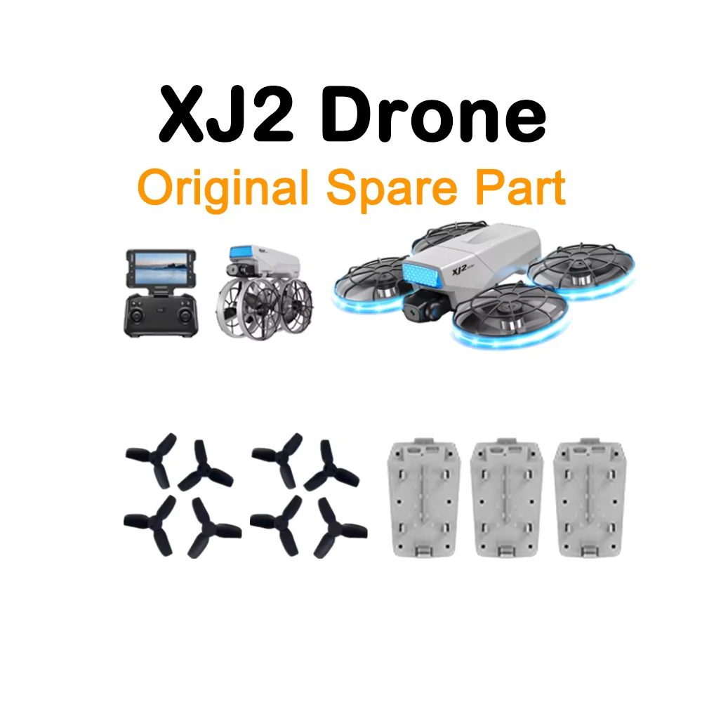 XJ2 Brushless RC Quadcopter Original Spare Part XJ2 Drone Battery 3.7V 1300mAh / Propeller Maple Leaf Part Accessory