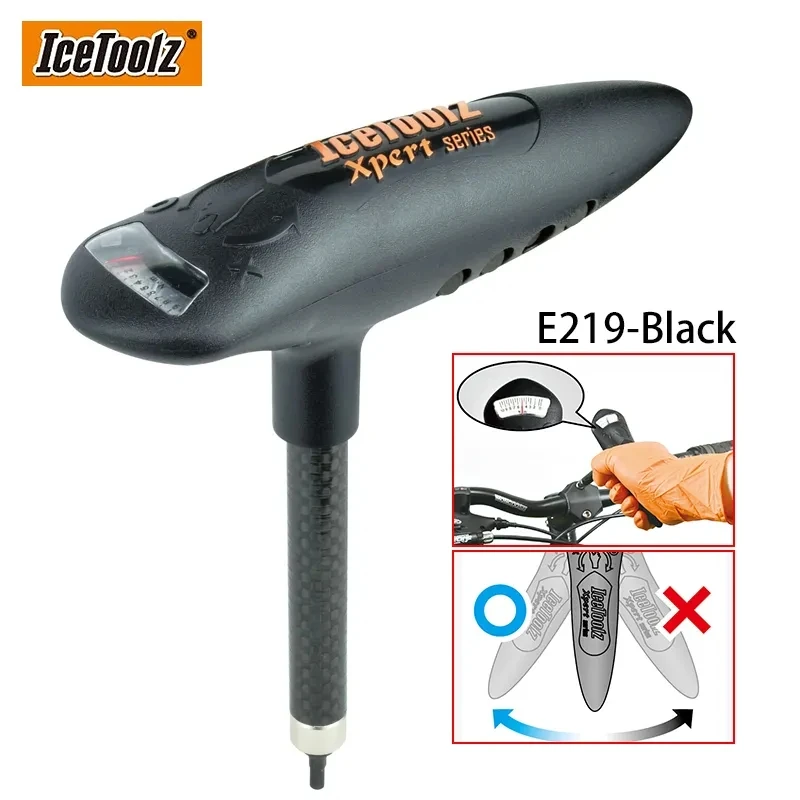 

IceToolz E219 Ocarina Bicycle Torque Wrenches Set 3~10Nm T25 3 4 5mm Black W/window Screen Bike Multifunction Tools