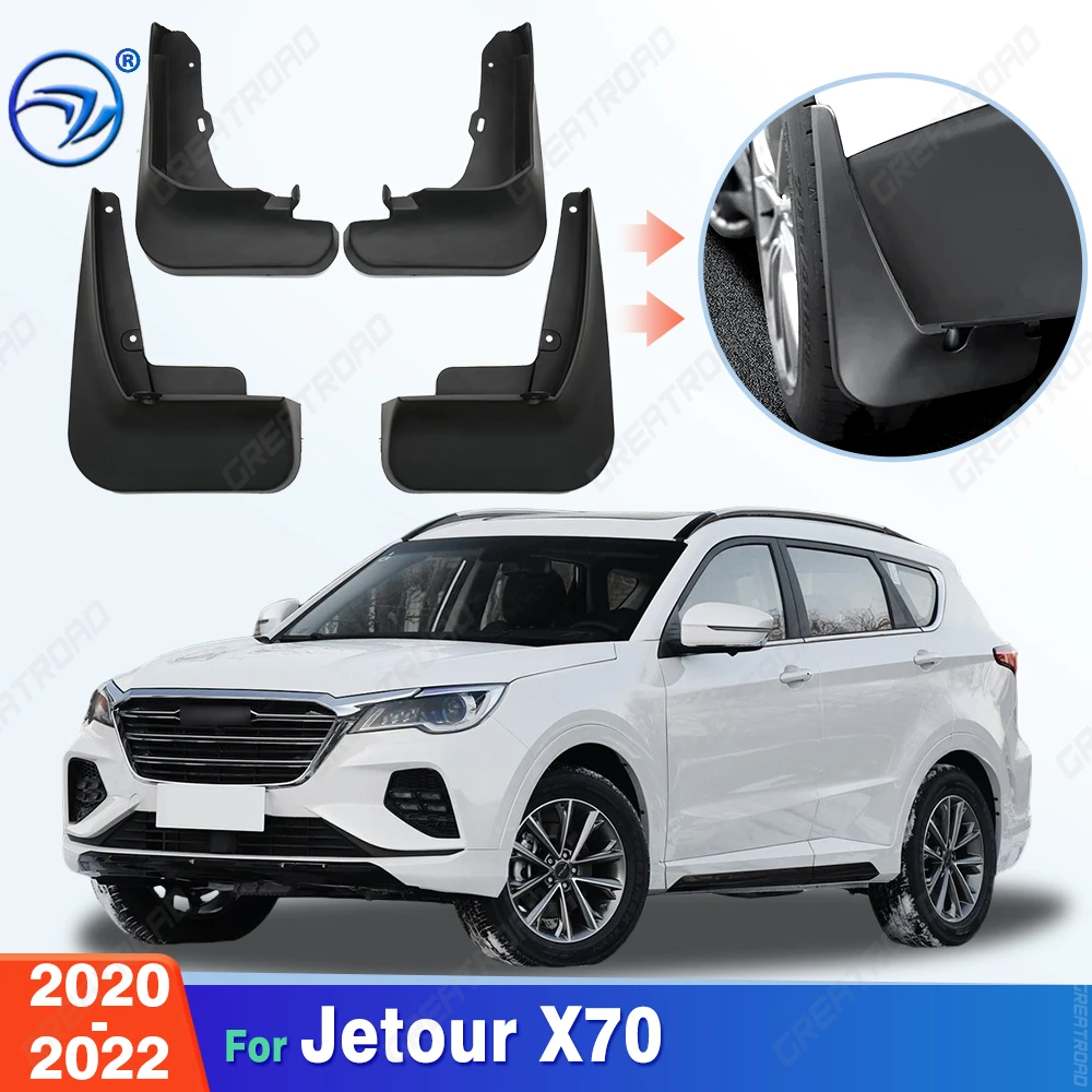 

4 шт. прочные брызговики из АБС-пластика для Jetour x70 2020 2021 2022, автомобильные брызговики, защита крыльев, простая установка, автоаксессуары