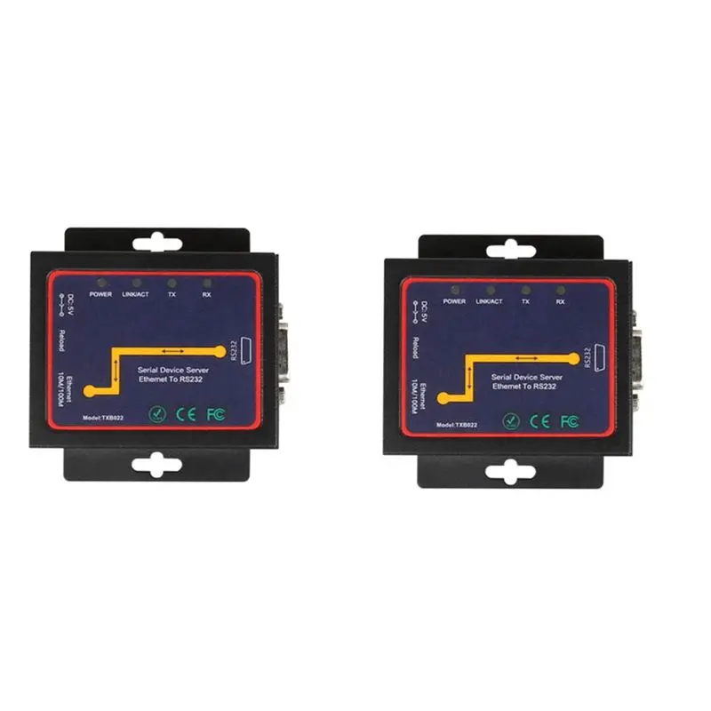 Exquisite-2X Industrial Modbus Serial RS485 RS422 To Ethernet Converter Device Server TCP/RTU/UDP RJ45 To RS232+RS485 Connector