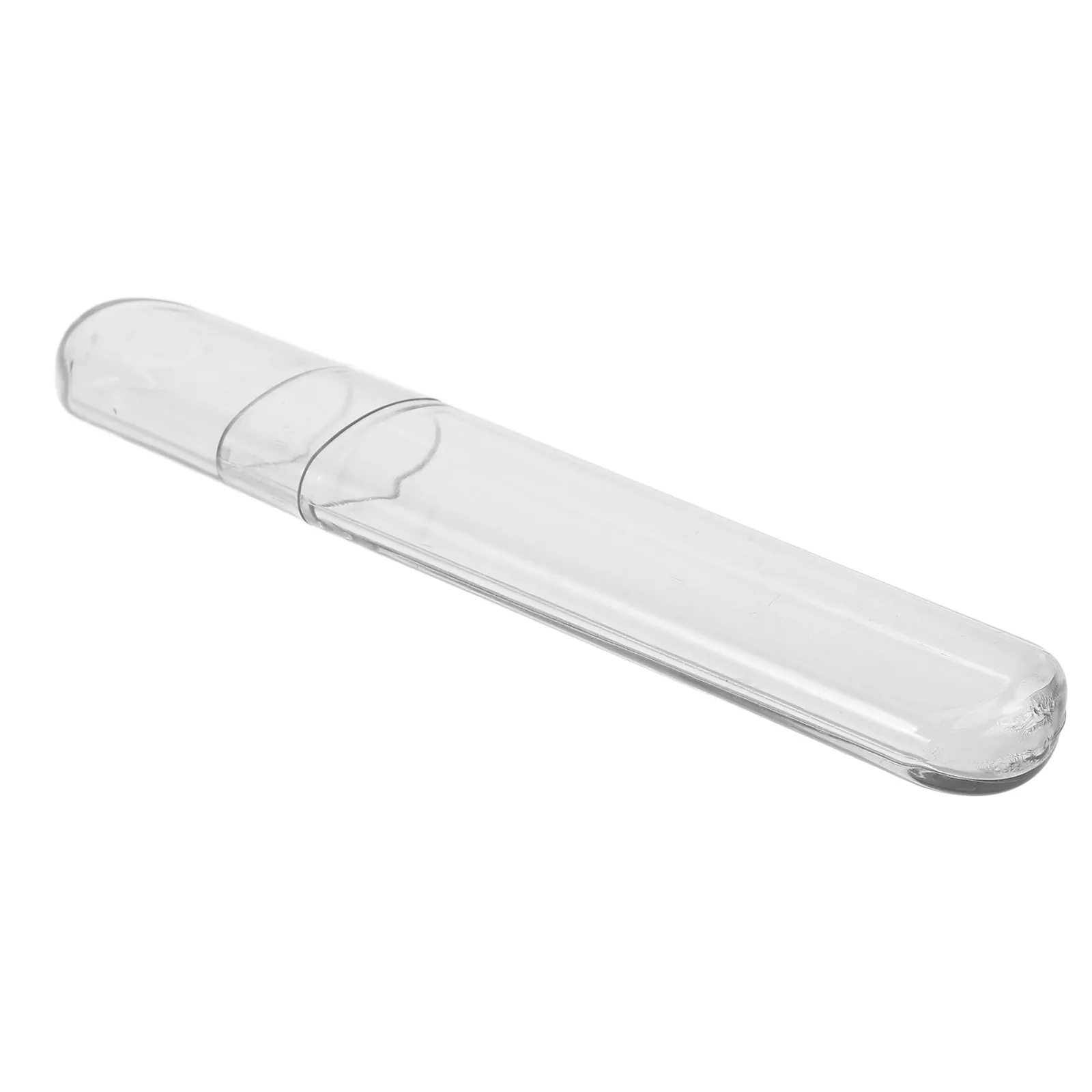 Support pour pinces à cils, étui ovale transparent en plastique, petit organisateur de voyage, tubes de rangement, organisateur d'outils à cils polyvalent