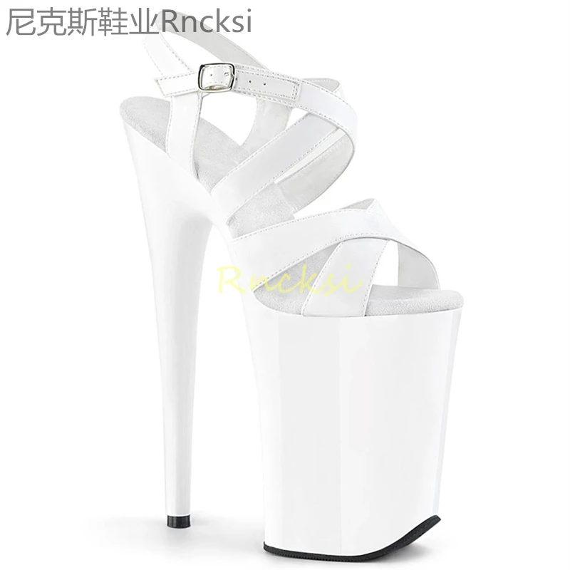 23cm Walk with a thin waterproof platform sandal model with fashionable high heels.