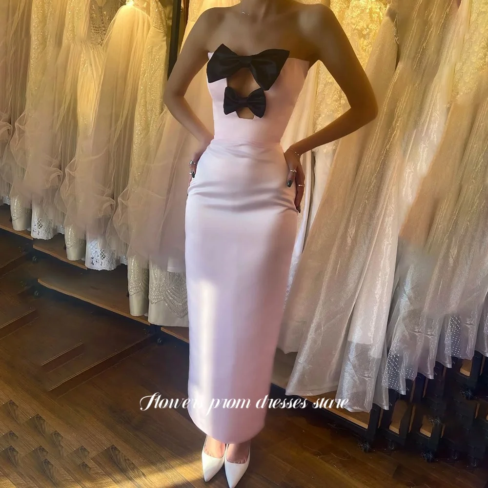 

Flowers Prom Mermaid Party Dress Sexy Evening Dress with Bows Formal Party Dress for Women فساتين مناسبة رسمية Customized