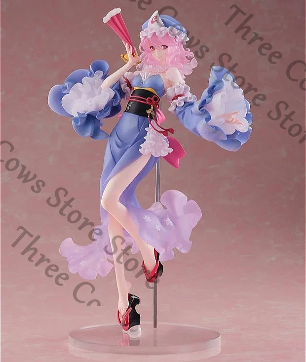

Genuine Anime Touhou Project Saigyouji Yuyuko Cosplay Cartoon Models Kit Girl Statue Garage Kits Figures Model Collection Gift