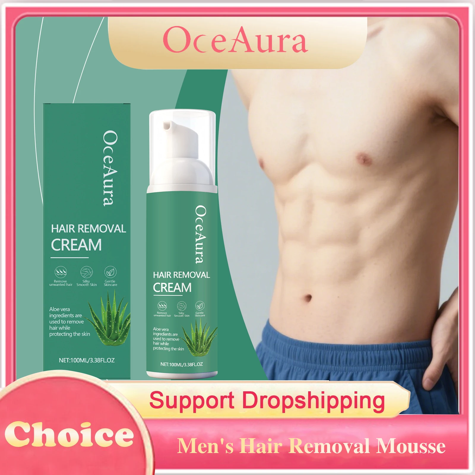 Men's Hair Removal Mousse Chest Legs Arms Armpits Painless Hair Removal Moisturizing Refresh Smooth Inhibiting Growth Foam Spray