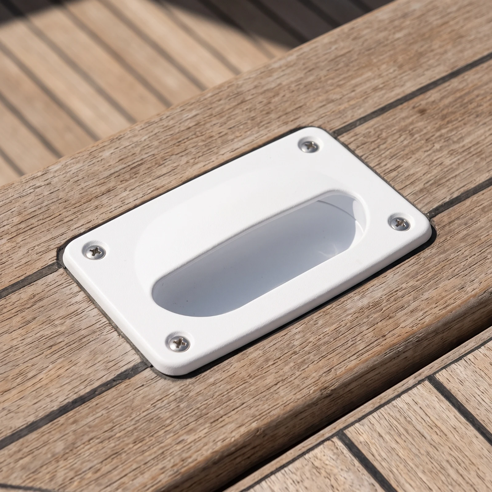 Recessed Pull Handle Compact Marine Hatch Handle Boat Hatch Pull Easy to Install Hardware Flat for Yacht Builders, Deck Lids view 3